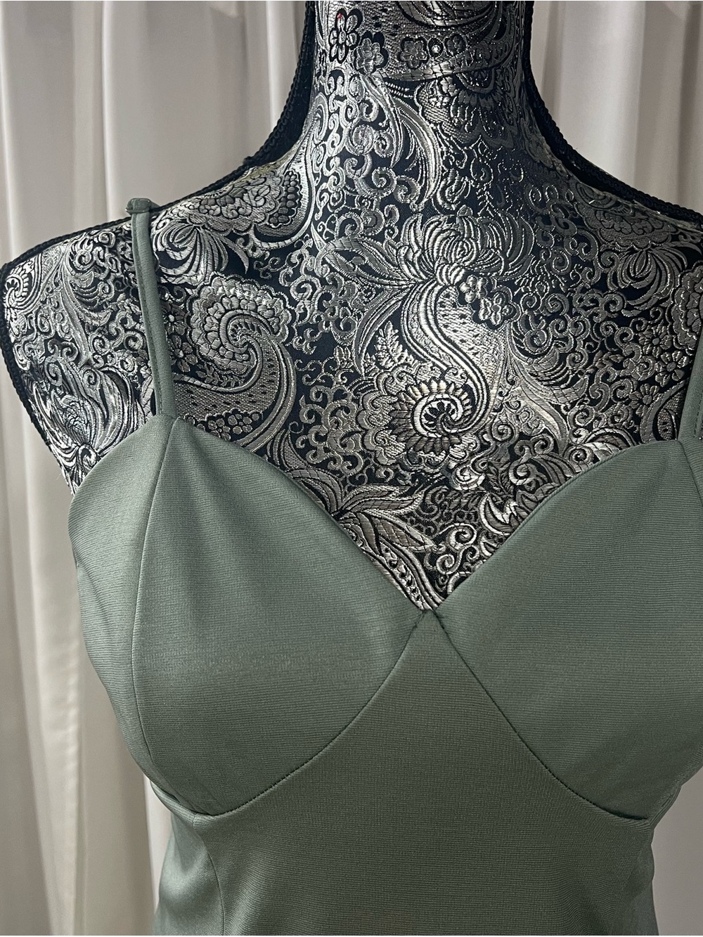 Kendall & Kylie sage green bustier mini dress-NWT - Picture 2 of 16